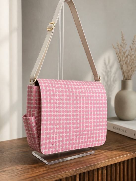 kate spade Handbags - kate spade Pink Dot Messenger Bag with Beige Strap